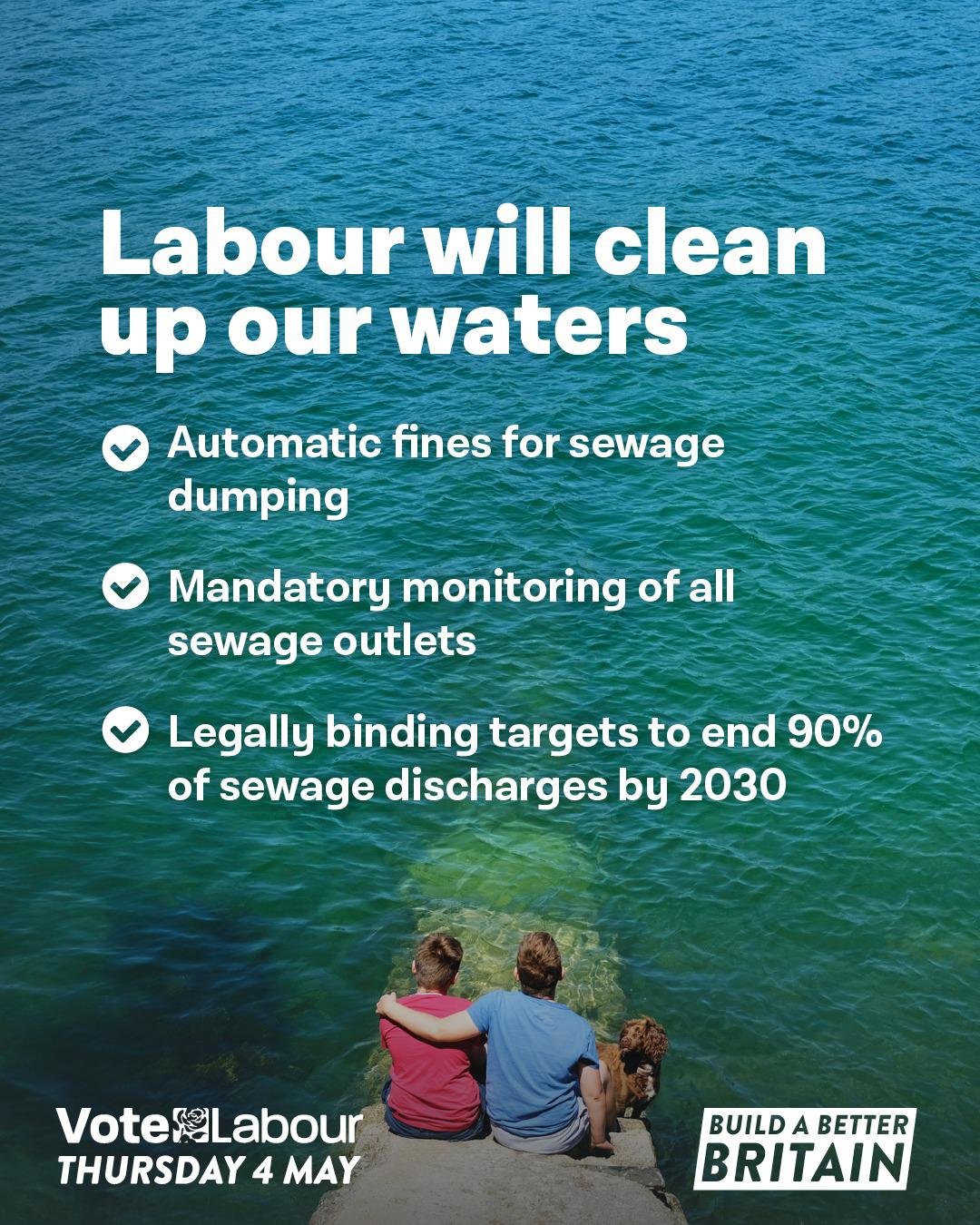 Tories continue to back dumping sewage