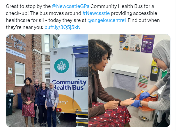 Newcastle GPs Community Health Services bus